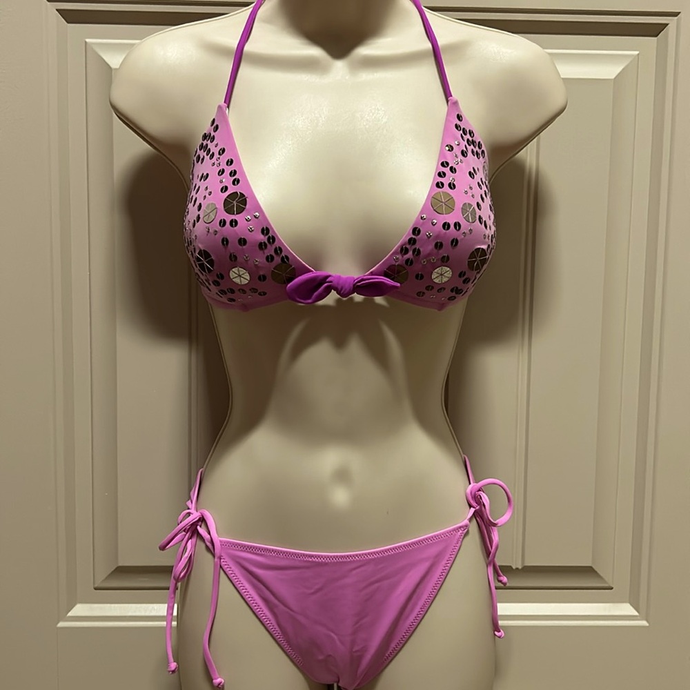 **NEW**VICTORIA SECRET LILAC EMBELLISHED BIKINI